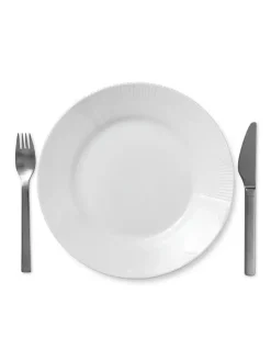 Royal Copenhagen Service<Hvid Elements tallerken 28 cm