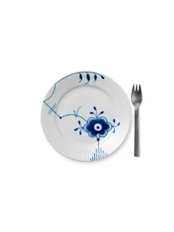 Royal Copenhagen Service<Hvid Elements, tallerken 19 cm