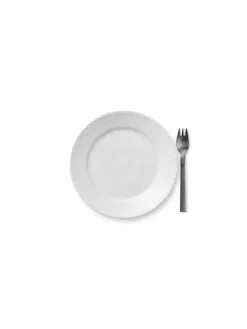 Royal Copenhagen Service<Hvid Elements, tallerken 19 cm