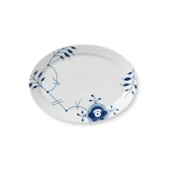 Royal Copenhagen Gaver Til Hende|Service<Hvid Halvblonde, oval tallerken 28 cm