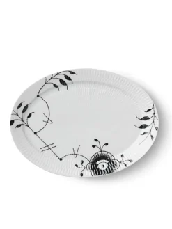 Royal Copenhagen Gaver Til Hende|Service<Hvid Halvblonde, oval tallerken 28 cm