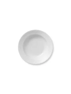 Royal Copenhagen Gaver Til Ham|Gaver Til Hende<Hvid Halvblonde, dyb tallerken 21 cm