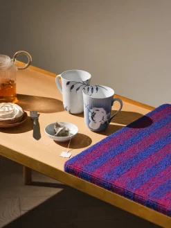 Royal Copenhagen Gaver Til Hende|Service<Hvid Riflet, skål 9 cl 2-pak