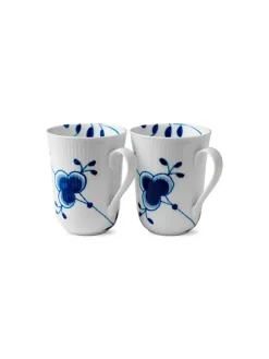 Royal Copenhagen Gaver Til Hende|Service<Hvid Riflet, 2-pak kurs 33 cl