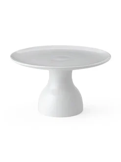 Royal Copenhagen Gaver Til Hende|Service<Hvid Riflet Fad på Fod, 20 cm