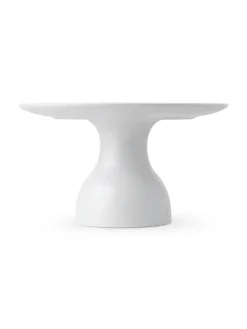 Royal Copenhagen Gaver Til Hende|Service<Hvid Riflet Fad på Fod, 20 cm