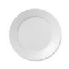 Royal Copenhagen Service<Hvid Riflet, tallerken 27 cm