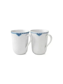 Royal Copenhagen Service<Prinsesse, krus 33 cl 2-pak