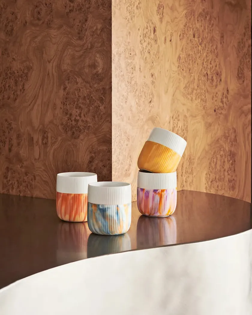 Royal Copenhagen Service<Riflet Contrast, hibiscus 33 cl