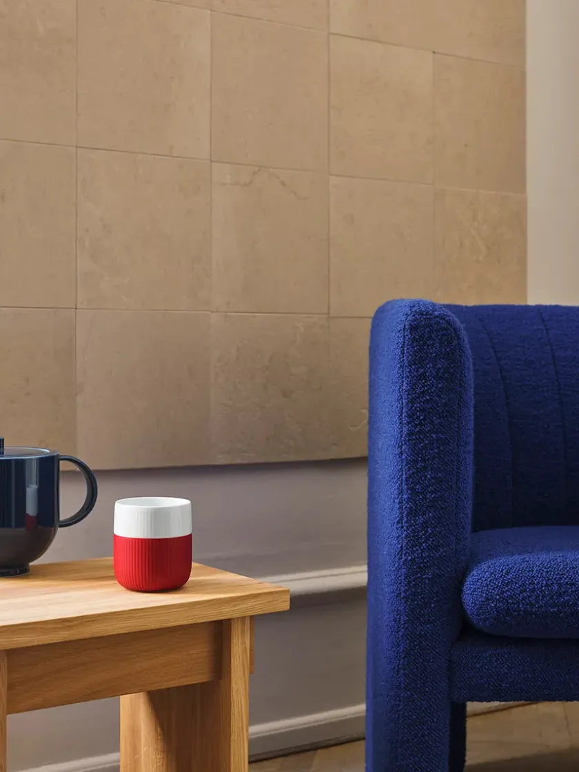 Royal Copenhagen Service<Riflet Contrast, hibiscus 33 cl