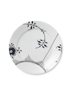 Royal Copenhagen Gaver Til Ham|Gaver Til Hende<Sort Mega Riflet, tallerken 27 cm