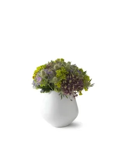 Royal Copenhagen Vaser<Sort mega Riflet, vase 15 cm