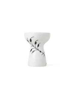 Royal Copenhagen Vaser<Sort Mega Riflet, vase 11 cm