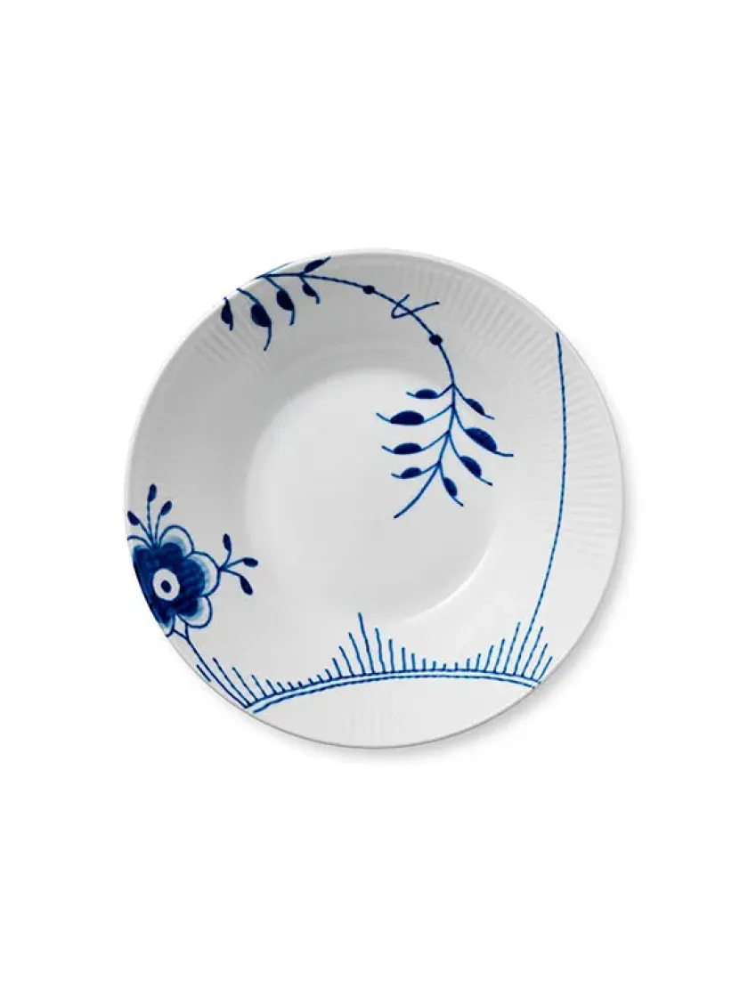 Royal Copenhagen Juleborddækning|Service<Stjerne Riflet Jul, dyb tallerken 24 cm