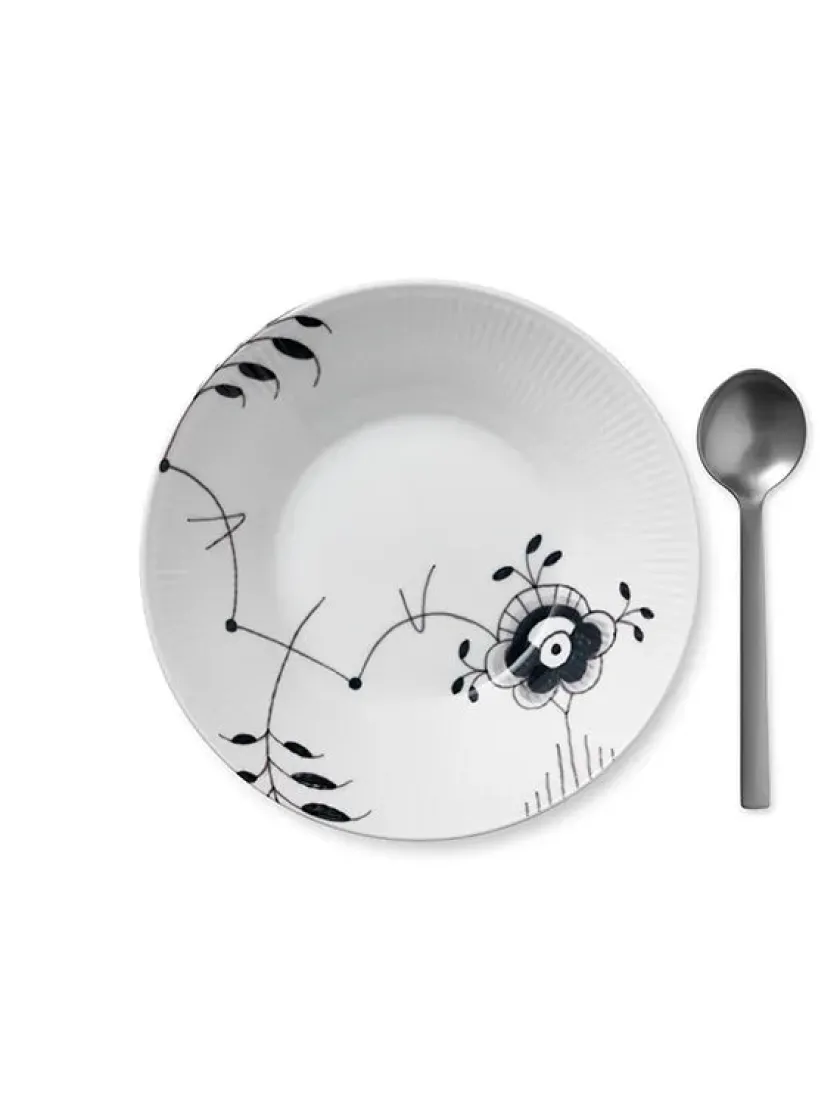 Royal Copenhagen Juleborddækning|Service<Stjerne Riflet Jul, dyb tallerken 24 cm