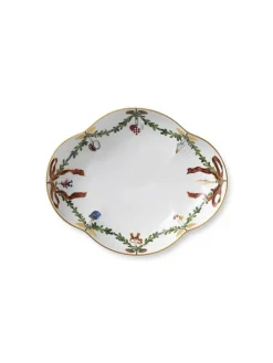 Royal Copenhagen Juleborddækning|Service<Stjerne Riflet Jul, fad 22 cm