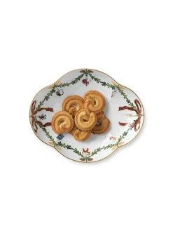 Royal Copenhagen Juleborddækning|Service<Stjerne Riflet Jul, fad 22 cm