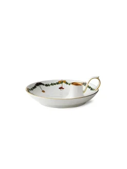 Royal Copenhagen Juleborddækning|Kalenderlys & Julelysestager<Stjerne Riflet Jul, lysestage