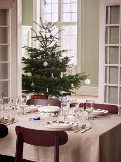 Royal Copenhagen Juleborddækning|Service<Stjerne Riflet Jul, skål med låg 21 cm