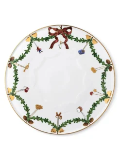 Royal Copenhagen Juleborddækning|Service<Stjerne Riflet Jul, fad 32 cm
