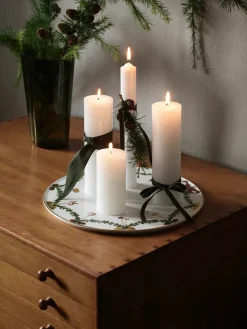 Royal Copenhagen Juleborddækning|Service<Stjerne Riflet Jul, fad 32 cm