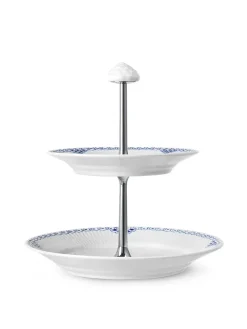 Royal Copenhagen Juleborddækning|Service<Stjerne Riflet Jul, étagère 23 cm