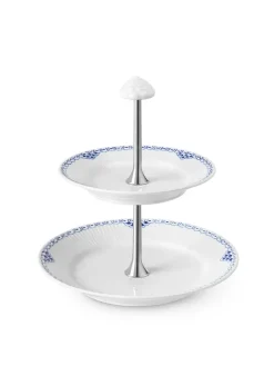 Royal Copenhagen Juleborddækning|Service<Stjerne Riflet Jul, étagère 23 cm