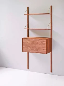 DK3 Reolsystemer<Royal System Skrivebord inkl. Sekretærindsats fra