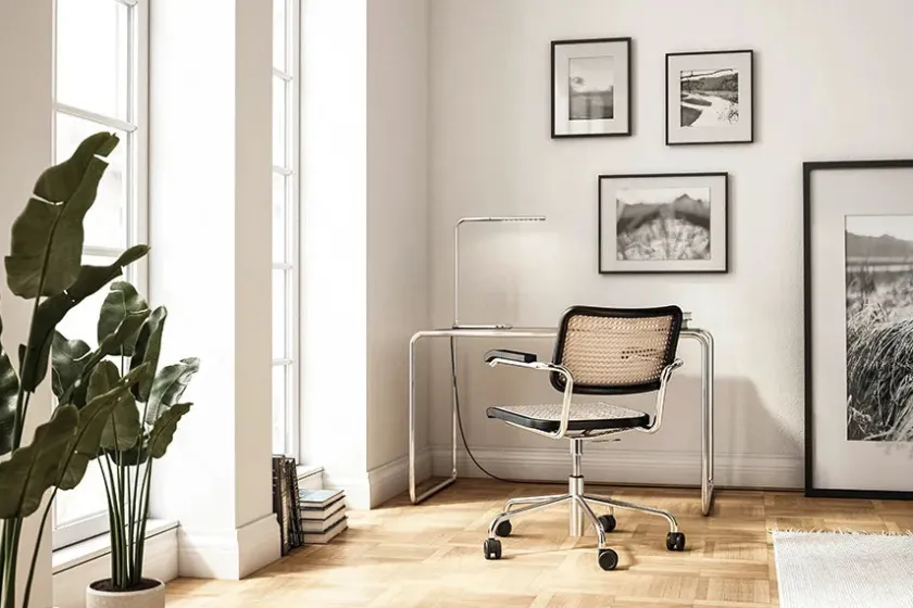 Thonet Kontorstole<S 64 VDR Kontorstol, sort fra