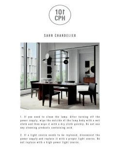 101 Copenhagen Lysekroner|Spots<Sahn Chandelier, bronze fra