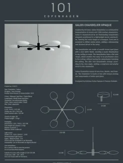 101 Copenhagen Lysekroner|Spots<Salon Chandelier, grande opaque fra