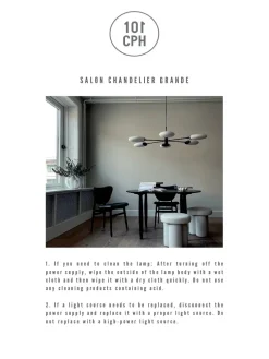 101 Copenhagen Lysekroner|Spots<Salon Chandelier, grande opaque fra