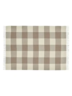 Silkeborg Uldspinderi Puder Og Plaider<Santa Fe Plaid, walnut brown fra