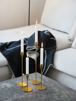 Piet Hein Lysestager<Saturn Lysestage, messing fra