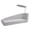 Cane-line Udendørs Loungemøbler<Savannah Daybed, højre i hvid/grå fra