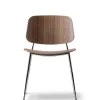 Fredericia Furniture Spisebordsstole<Søborg Stol, stålstel af Børge Mogensen
