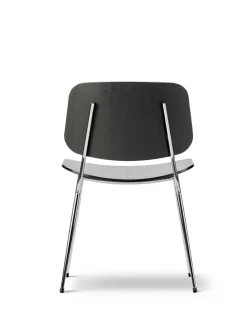 Fredericia Furniture Spisebordsstole<Søborg Stol, stålstel af Børge Mogensen