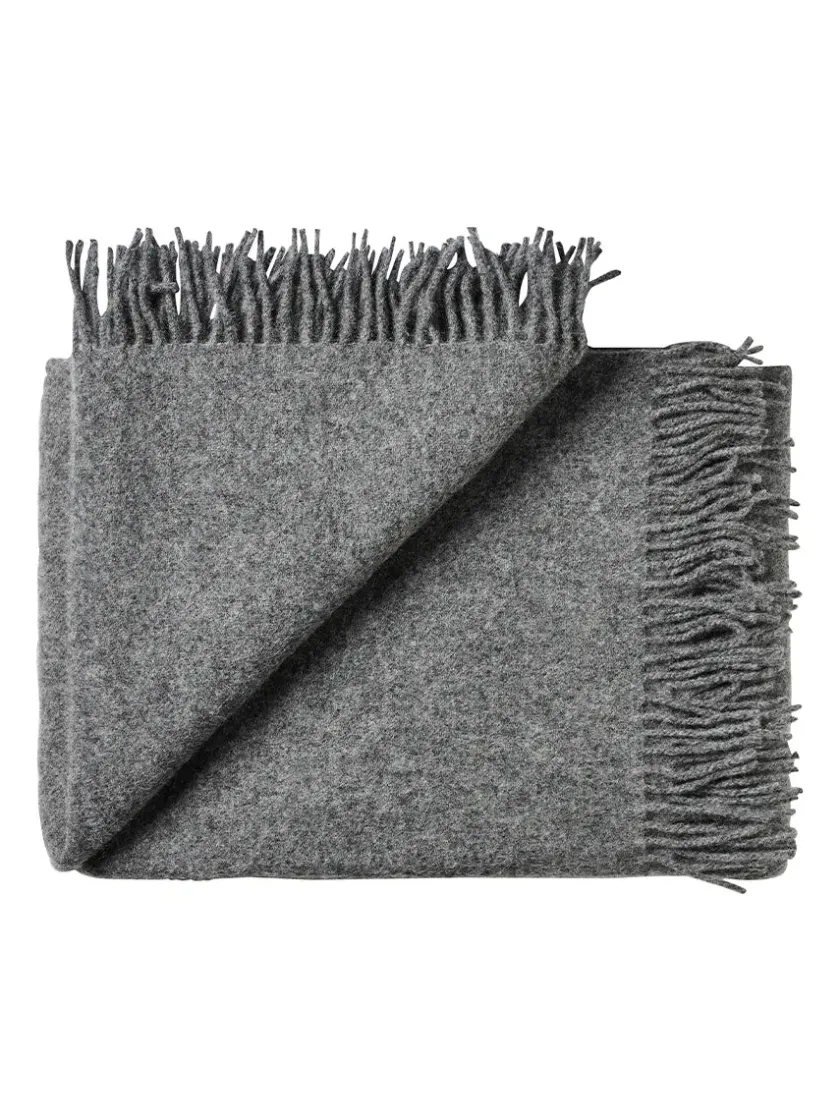 Silkeborg Uldspinderi Puder Og Plaider<Season Plaid, dark nordic grey fra