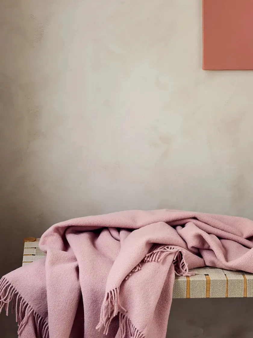 Silkeborg Uldspinderi Puder Og Plaider<Season Plaid, latte beige fra