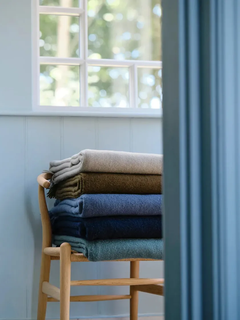 Silkeborg Uldspinderi Puder Og Plaider<Season Plaid, latte beige fra