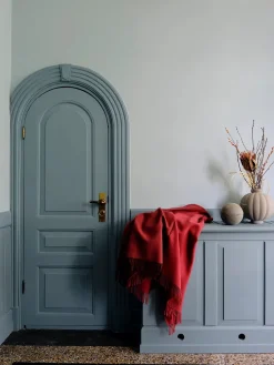 Silkeborg Uldspinderi Puder Og Plaider<Secret Plaid, coral/amber fra