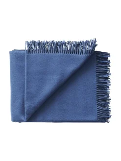 Silkeborg Uldspinderi Gaver Til Ham|Puder Og Plaider<Secret Plaid, indigo/cobalt fra