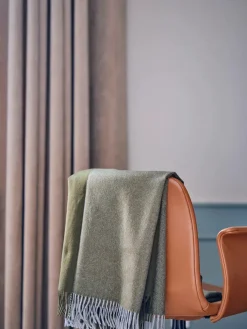 Silkeborg Uldspinderi Puder Og Plaider<Secret Plaid, lime/moss fra