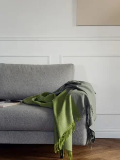 Silkeborg Uldspinderi Gaver Til Ham|Puder Og Plaider<Secret Plaid, ocean/ink fra