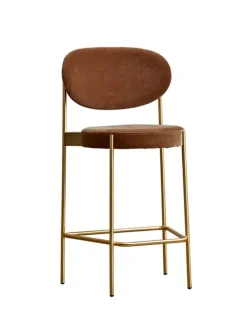 Verpan Barstole<Serie 430 barstol, messing af Verner Panton