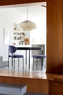 Verpan Spisebordsstole<Serie 430 spisestol, sort af Verner Panton