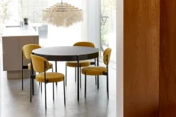 Verpan Spisebordsstole<Serie 430 spisestol, sort af Verner Panton