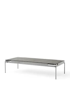 &Tradition Sofaborde<Sett LN12 Sofabord, bianco carrara marble/chrome fra