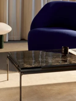 &Tradition Sofaborde<Sett LN12 Sofabord, bianco carrara marble/chrome fra