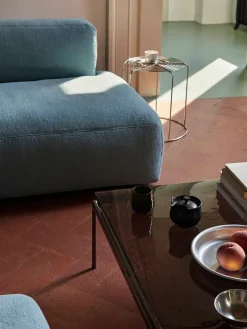 &Tradition Sofaborde<Sett LN13 Sofabord, bianco carrara marble/chrome fra